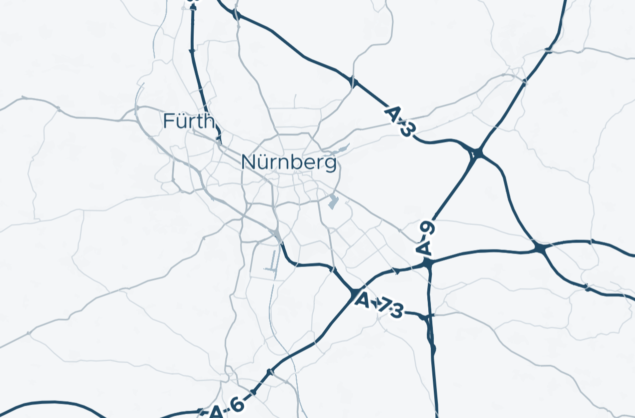Karte zum Standort der Logima Software GmbH in der Regensburger Straße 334a, 90480 Nürnberg.
